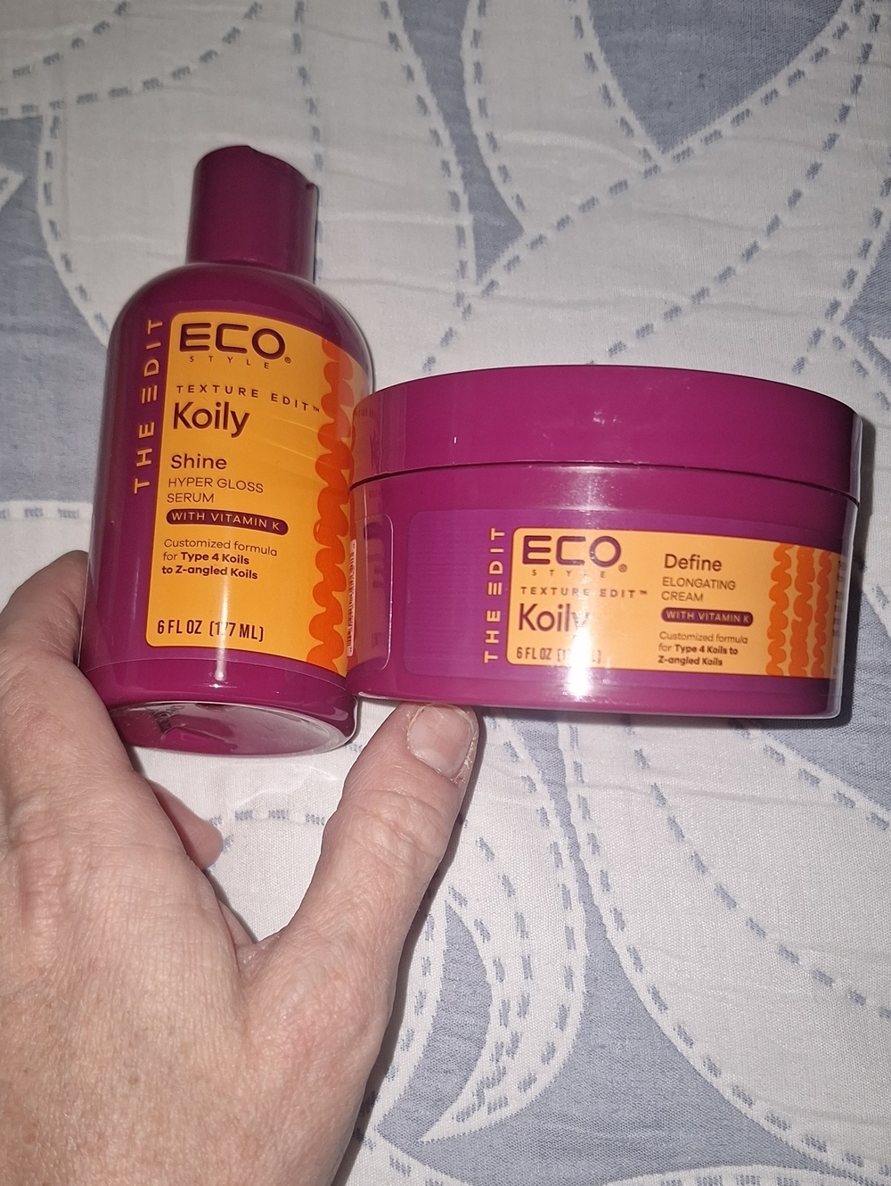 ECO Style Koily Shine Serum & Define Elongating Cream - Picture 1 of 3
